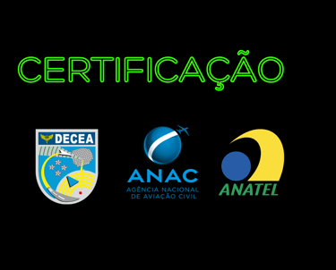 Certificações da equipe da Conecte Drone