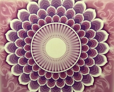 Crown chakra's violet/purple symbol