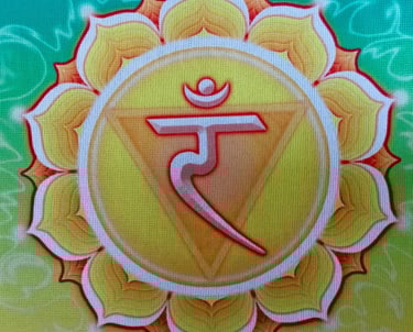 Solar Plexus chakra's yellow symbol