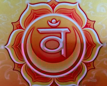 Sacral chakra's orange symbol
