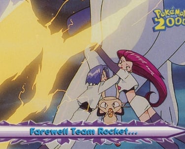55 Farewell Team Rocket... Topps Pokémon The Movie 2000