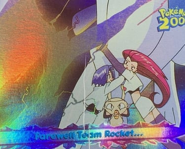 55 Farewell Team Rocket... Topps Pokémon The Movie 2000 rainbow foil