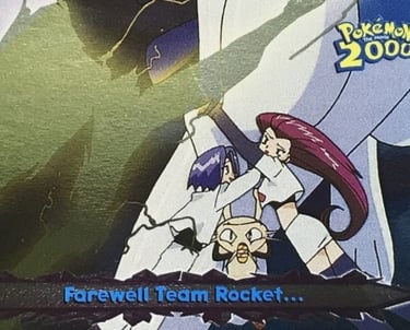 55 Farewell Team Rocket... Topps Pokémon The Movie 2000 silevr foil