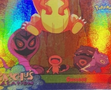 55 Sucess Topps Pokémon The First Movie rainbow foil