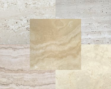 White Travertine Slabs