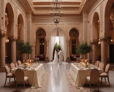 A rustic stone villa with multiple windows is complemented by a clear swimming pool in the foreground. The villa features a staircase leading up to an arched balcony, and is surrounded by lush greenery. A straw fringe parasol is partially visible, adding to the tropical ambiance.