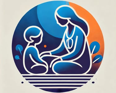 a woman sitting on a bench with a man and a woman