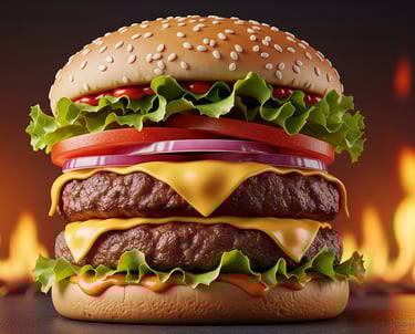 a hamburger burger king burger king burger king burger king