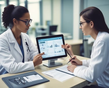 a doctor and a patient in a hospital