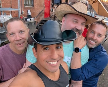 Cowboy Sacks Cornhole Team Photo