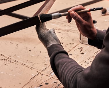 handmade wooden frame for Davide Fine Art