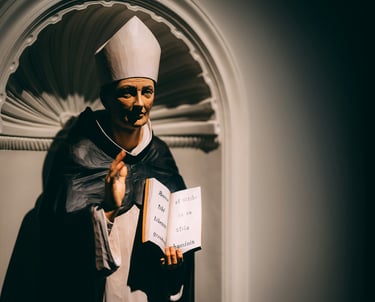 saint in a hat