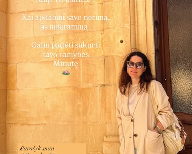 peaceful minute inesa baski