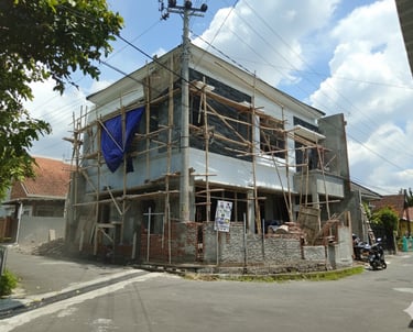 pembangunan rumah minimalis di lokasi hook