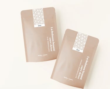 deux sachet de la boisson beauté détox de Belles Soeurs