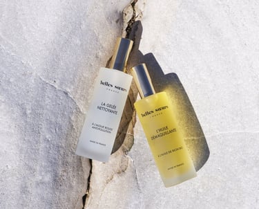 La gelée nettoyante et l'huile démaquillante de Belles Soeurs