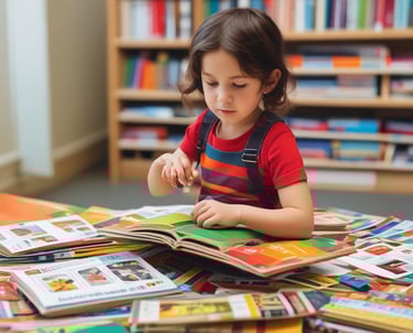 A colorful classroom filled with educational toys and furniture.