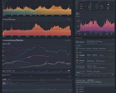 A laboratory setting featuring a large, square room with padded, soundproof walls arranged in a grid pattern. In the foreground, a large directional antenna or device with wires is positioned on a wooden stand. In the center of the room, blue foam pyramids are arranged on a platform, likely used for acoustic testing, with some red cubes and additional equipment in the background.