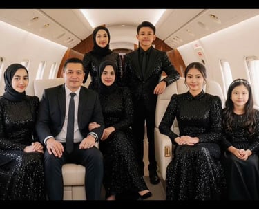 a group of people sitting on a plane