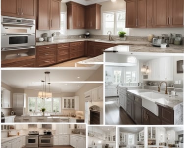 A large advertisement painted on the side of a building promotes painting your property regularly to save money, showing a rustic house silhouette. To the left, a construction site with a demolition crane indicates possible urban development. Shipping containers and a rooftop are visible, suggesting an industrial area.