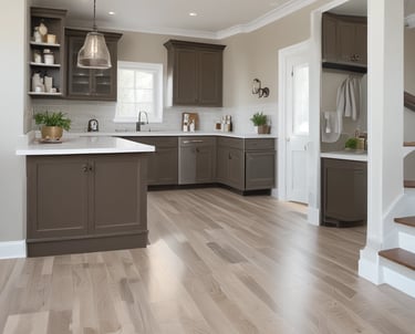 An exterior view of a partially renovated building with an old, weathered facade. A large banner hangs above with a message in Portuguese about renovating the neighborhood. The building's walls show signs of decay, with visible scaffolding and an urban setting surrounding it. A tree is seen to the right of the image.