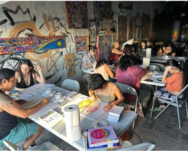 Tamara Liz Spiritual Art Workshop, watercolor for creative expression and healing through art
