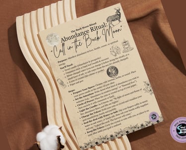 The Buck Full Moon Ritual Soul Sisters Tarot