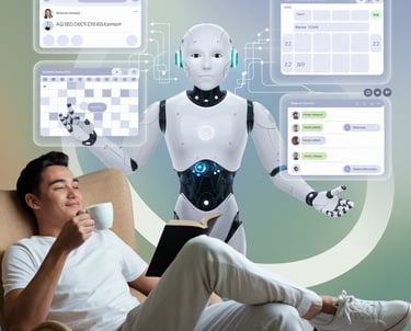 AI automation streamlining business tasks at DimystifAI