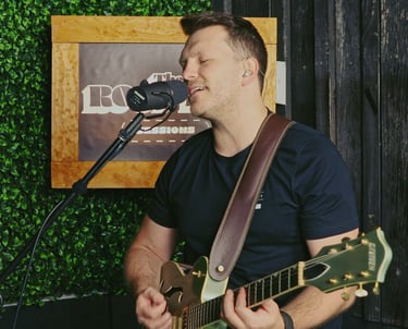 professional musician performing live