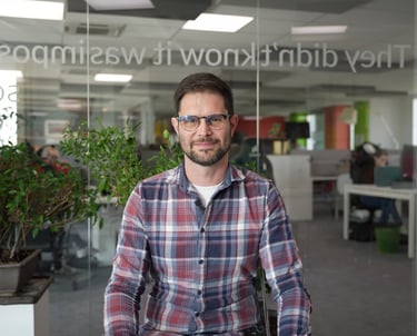 Chef de projet en interview dans le bureau
