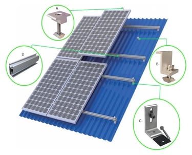 L Feet For-metal-roof-solar Mounting System