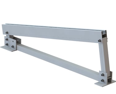 Triangle rack with concrete ballast