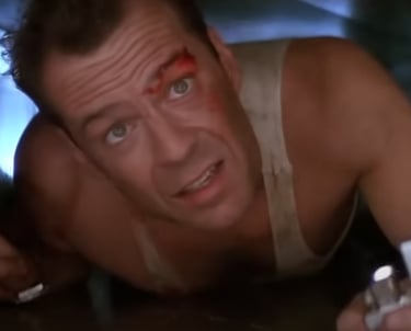 John McClane: His face just sings Christmas...right...right?