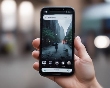 Scrabble tiles arranged to spell 'ONLINE MARKETING' on a wooden table with a textured surface.