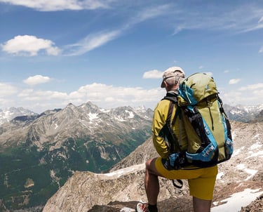 aktiv sein und Berge besteigen