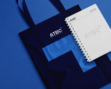 a notebook and notebook with a notebook on a blue background