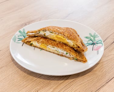 Pain de mie à l'œuf, petit déjeuner équilibré livraison, protéines