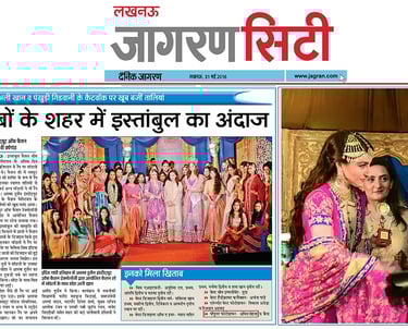 News Article of Jagran City & reciving Award Amit Saheta from Soha Ali Khan