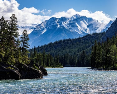 The Bow River in Banff