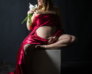 shooting grossesse en studio près de Laon