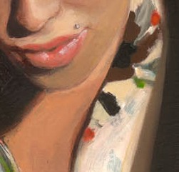 Detalle boca Amy Winehouse
