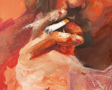 Detalle cigarro Kurt Cobain