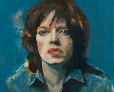 Imagen oleo sobre lienzo retrato MIck Jagger