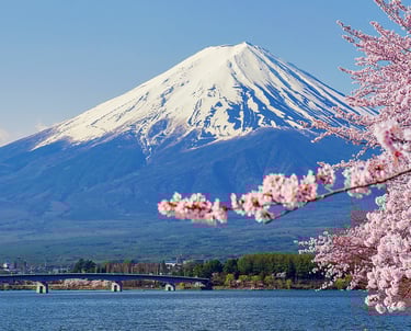 Mount Fuji Japan Qatar Airways