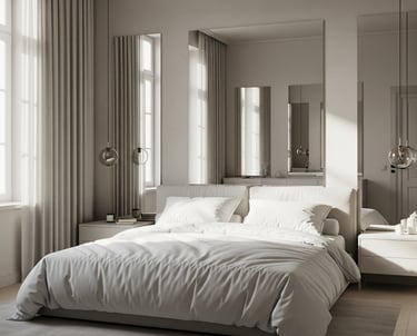 QUARTO DE CASAL COM ESPELHOS