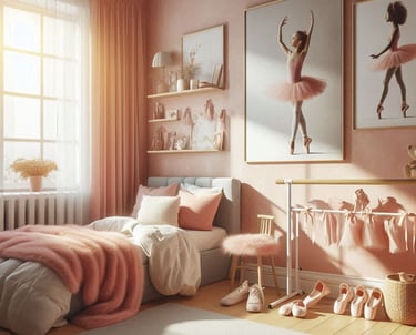 QUARTO DE MENINA TEMA  BAILARINA E DANÇA