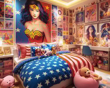 QUARTO DE MENINA TEMA MULHER MARAVILHA