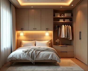 QUARTO DE CASAL COM PLANEJADO
