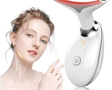 NVKHG Face Massager Against Wrinkles, 7 Colours LED Light EMS Gua Sha Electric, 3 Mode Face Massager