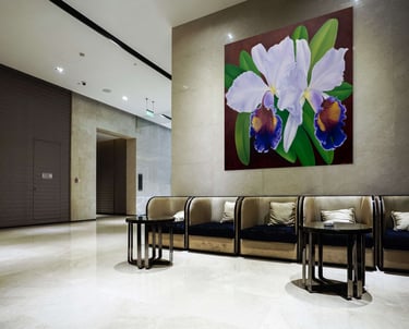 Visualization of Christine Knize’s Monumental Orchid Painting